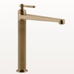 65004 Warm Bronze Waschtischmischer für Aufsatzbecken Gessi Venti20 Nostalgisch Retro