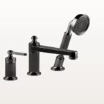 65037 Metall Schwarz Pvd Wannenrandarmatur Dreiloch Gessi Venti20 Nostalgisch Retro