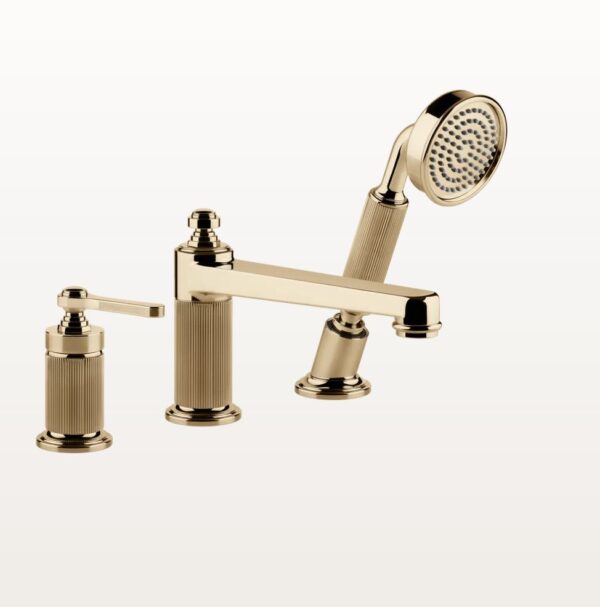 65037 Warm Bronze Pvd Wannenrandarmatur Dreiloch Gessi Venti20 Nostalgisch Retro