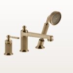 65037 Warm Bronze gebürstet Pvd Wannenrandarmatur Dreiloch Gessi Venti20 Nostalgisch Retro