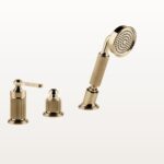 65043 Warm Bronze Pvd Wannenrand Armatur Dreiloch Gessi Venti20 Nostalgisch Retro