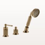 65043 Warm Bronze gebürstet Pvd Wannenrandarmatur Gessi Venti20 Nostalgisch Retro