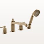 65045 Warm Bronze gebürstet Pvd Wannenrand Amratur Vierloch Gessi Venti20 Nostalgisch Retro