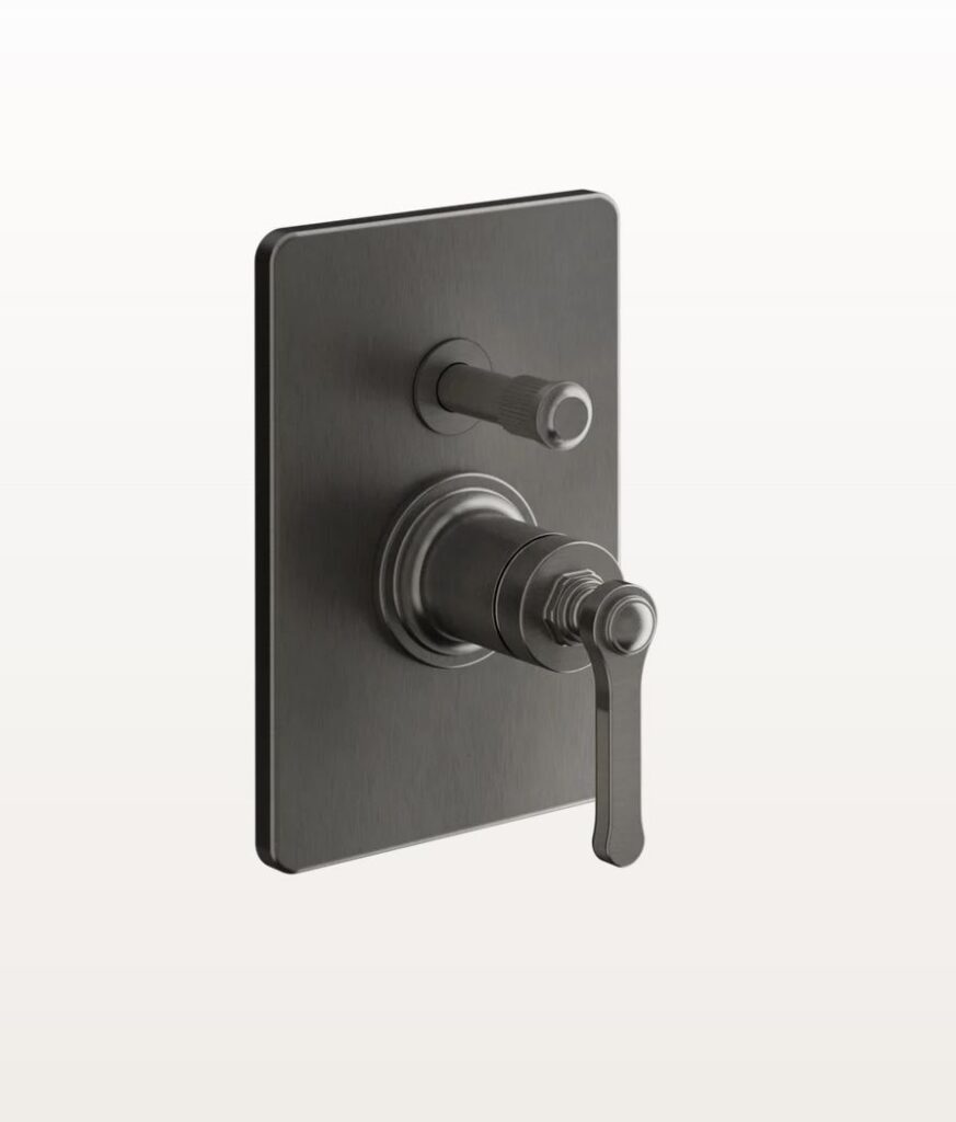 65079 Metall Schwarz gebürstet Pvd Duscharmatur Gessi Unterputz Venti20 Nostalgisch Retro