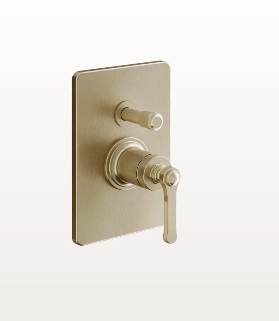 65079 Warm Bronze gebürstet Pvd Duscharmatur Unterputz Gessi Venti20 Nostalgisch Retro