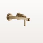 65089 Warm Bronze gebürstet Pvd Einhand Waschtischmischer Unterputz Gessi Venti20 Nostalgisch Retro