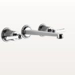 65091 Chrom Waschtischmischer Unterputz Dreiloch Gessi Venti20 Nostalgisch Retro