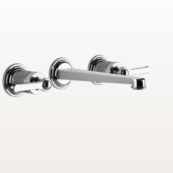 65091 Chrom Waschtischmischer Unterputz Dreiloch Gessi Venti20 Nostalgisch Retro