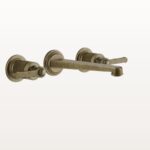 65091 Messing Antik Waschtischmischer Unterputz Dreiloch Gessi Venti20 Nostalgisch Retro