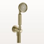 65123 Messing gebürstet Pvd Brauseset Wandanschluss Gessi Venti20 Nostalgisch Retro