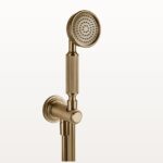 65123 Warm Bronze gebürstet Pvd Brauseset Wandanschluss Gessi Venti20 Nostalgisch Retro