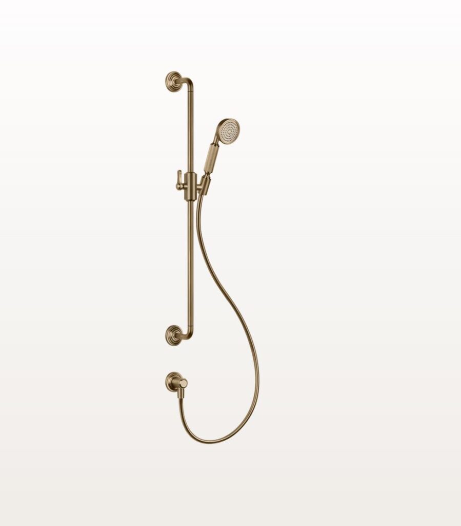 65142 Warm Bronze gebürstet Pvd Brausegarnitur Gessi Venti20 Nostalgisch Retro