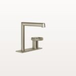 Waschtischmischer Gessi Anello Tischmontage Finox Optik