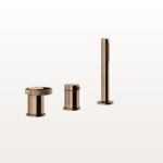 3-Loch Wannenarmatur Gessi Anello Kupfer PVD