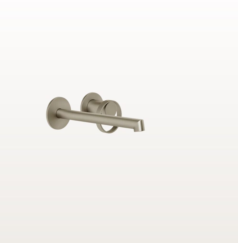 Waschtischmischer Gessi Anello Unterputz Rosetten Finox Optik