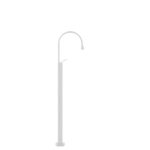 Freistehende Design-Badarmatur Weiss Matt