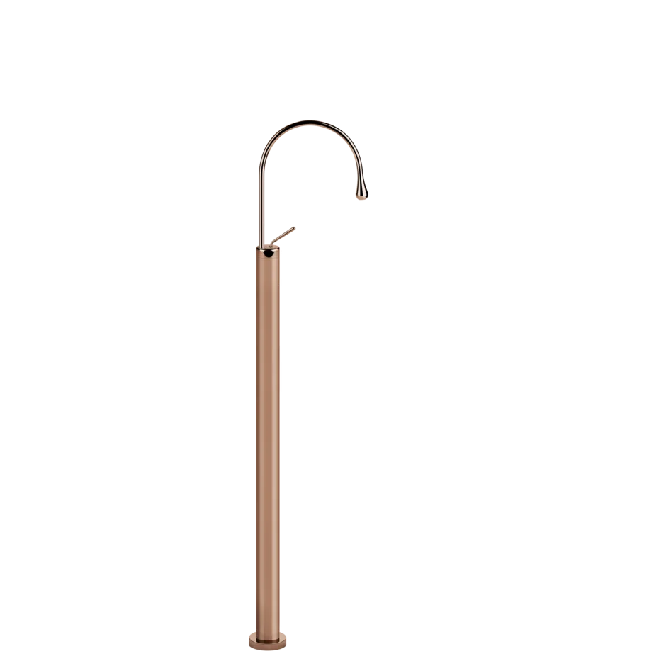 Freistehende Design-Badarmatur Roségold