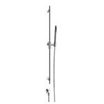 Brausestange 800mm mit Wandanschlussbogen Schlauch und Handbrause