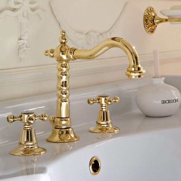 Waschtisch-Batterie 3 Hahnlöcher Londra