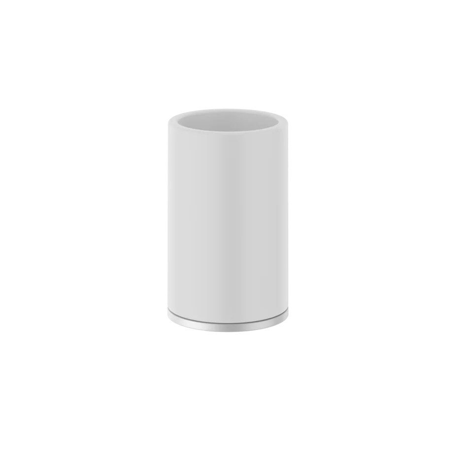 Becherhalter mit Becher weiss Standversion Gessi Ventaglio