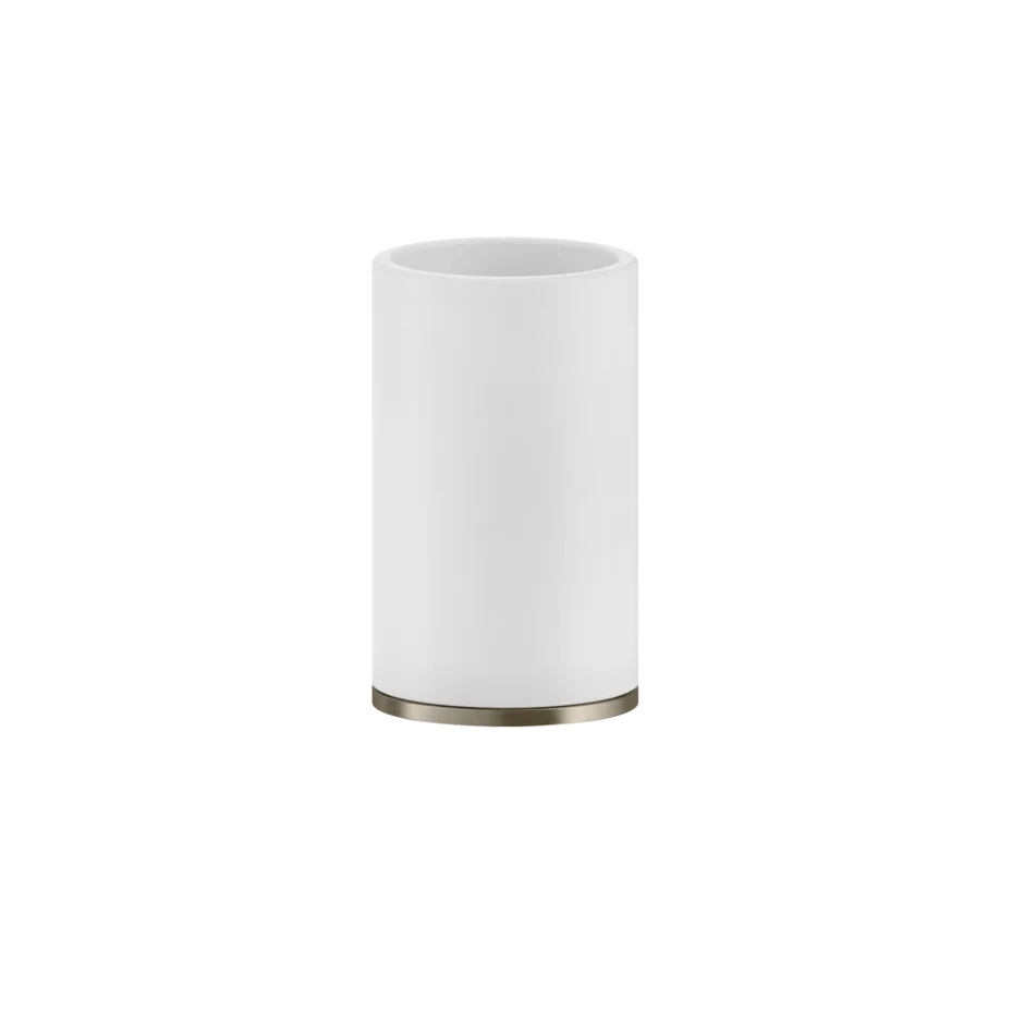 Becherhalter mit Becher weiss Standversion Gessi Ventaglio