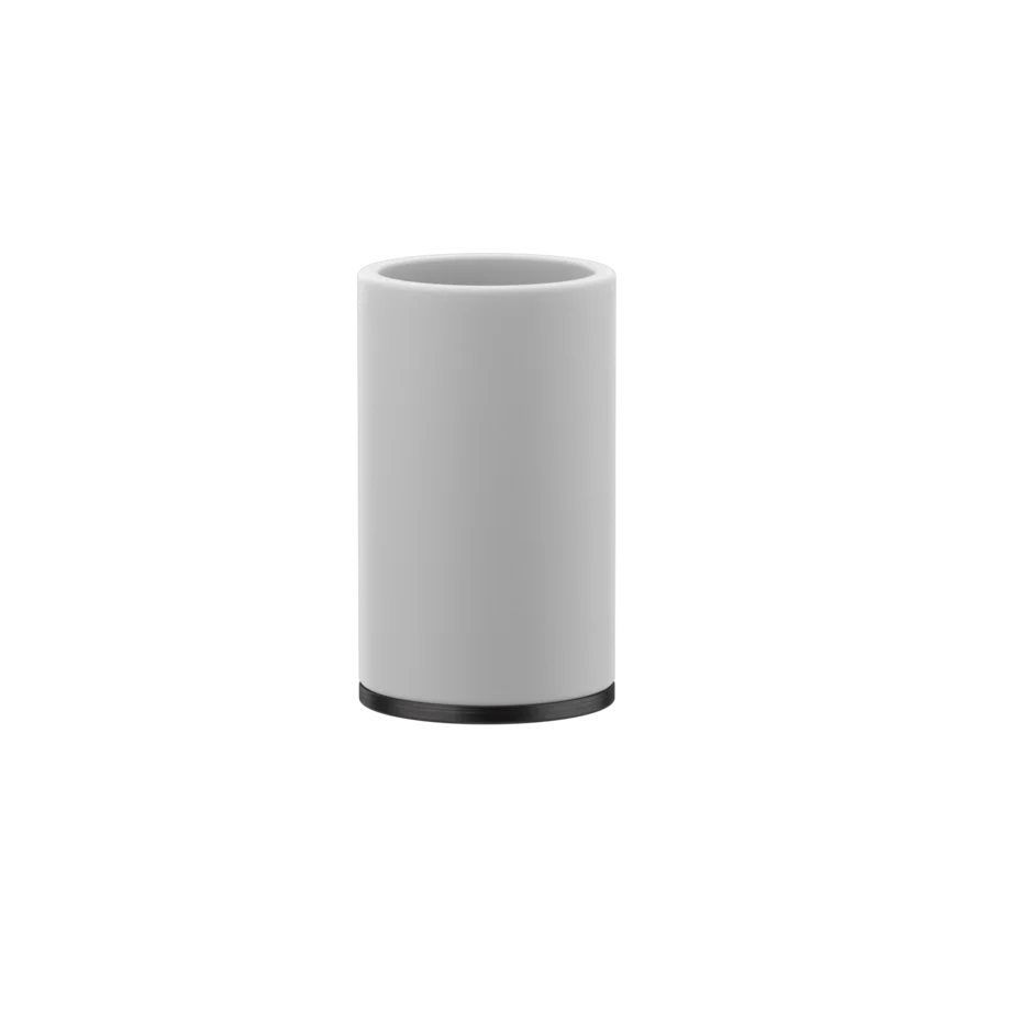 Becherhalter mit Becher weiss Standversion Gessi Ventaglio