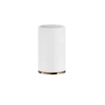 Becherhalter mit Becher weiss Standversion Gessi Ventaglio