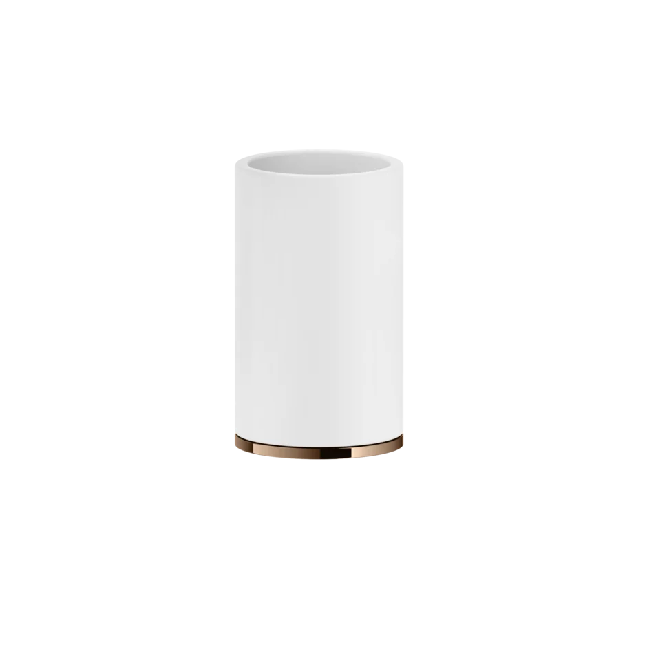Becherhalter mit Becher weiss Standversion Gessi Ventaglio
