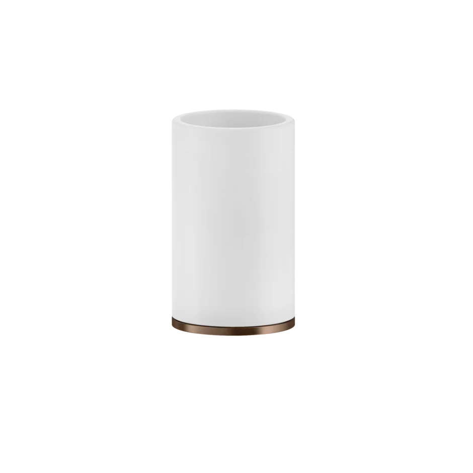 Becherhalter mit Becher weiss Standversion Gessi Ventaglio