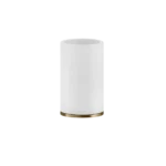 Becherhalter mit Becher weiss Standversion Gessi Ventaglio
