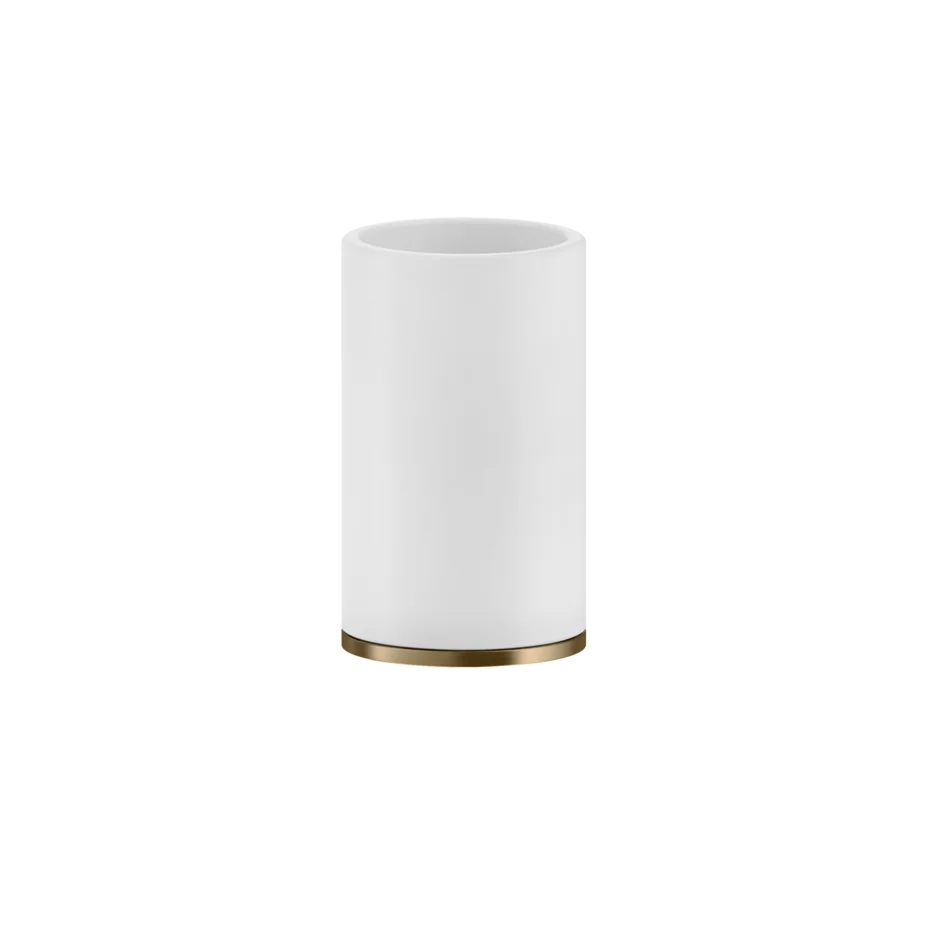 Becherhalter mit Becher weiss Standversion Gessi Ventaglio