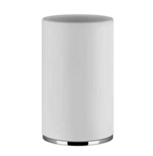 Becherhalter mit Becher weiss Standversion Gessi Ventaglio
