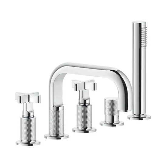 5-Loch-Wannenarmatur Gessi Linie Inciso