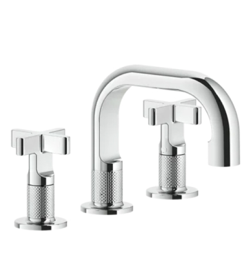 3-Loch-Waschtischarmatur mit Kreuz-Griffen Gessi Inciso