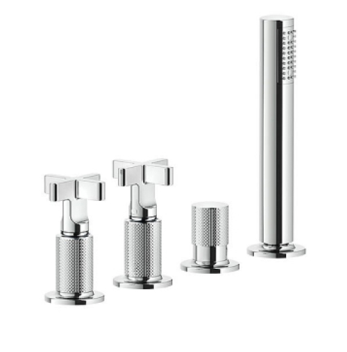 4-Loch-Wannenarmatur mit Umsteller Gessi Inciso