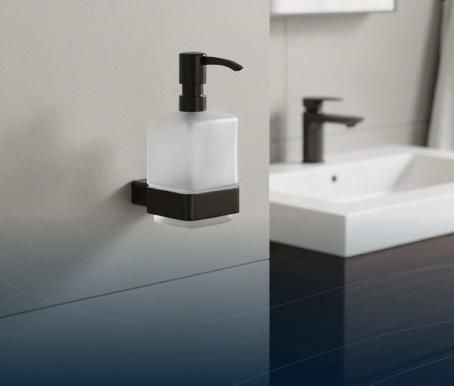 Badaccessoires eckiges Design