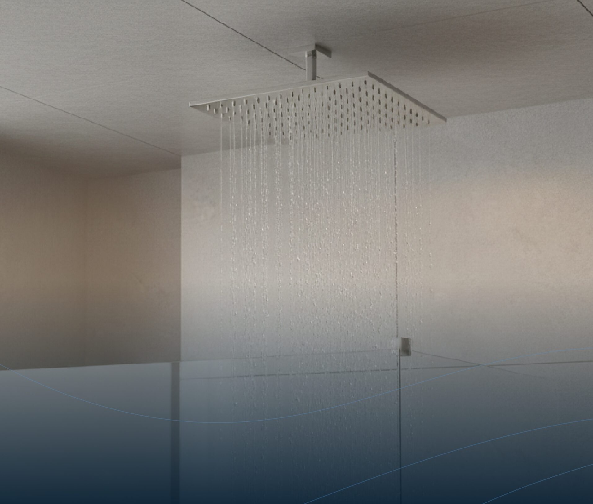 Kopf, Deckenbrausen & Körperdüsen in Edelstahl