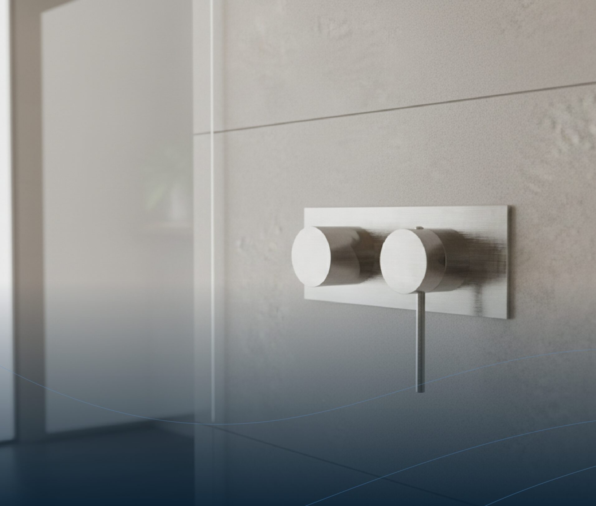 UP-Duschenarmaturen Edelstahl