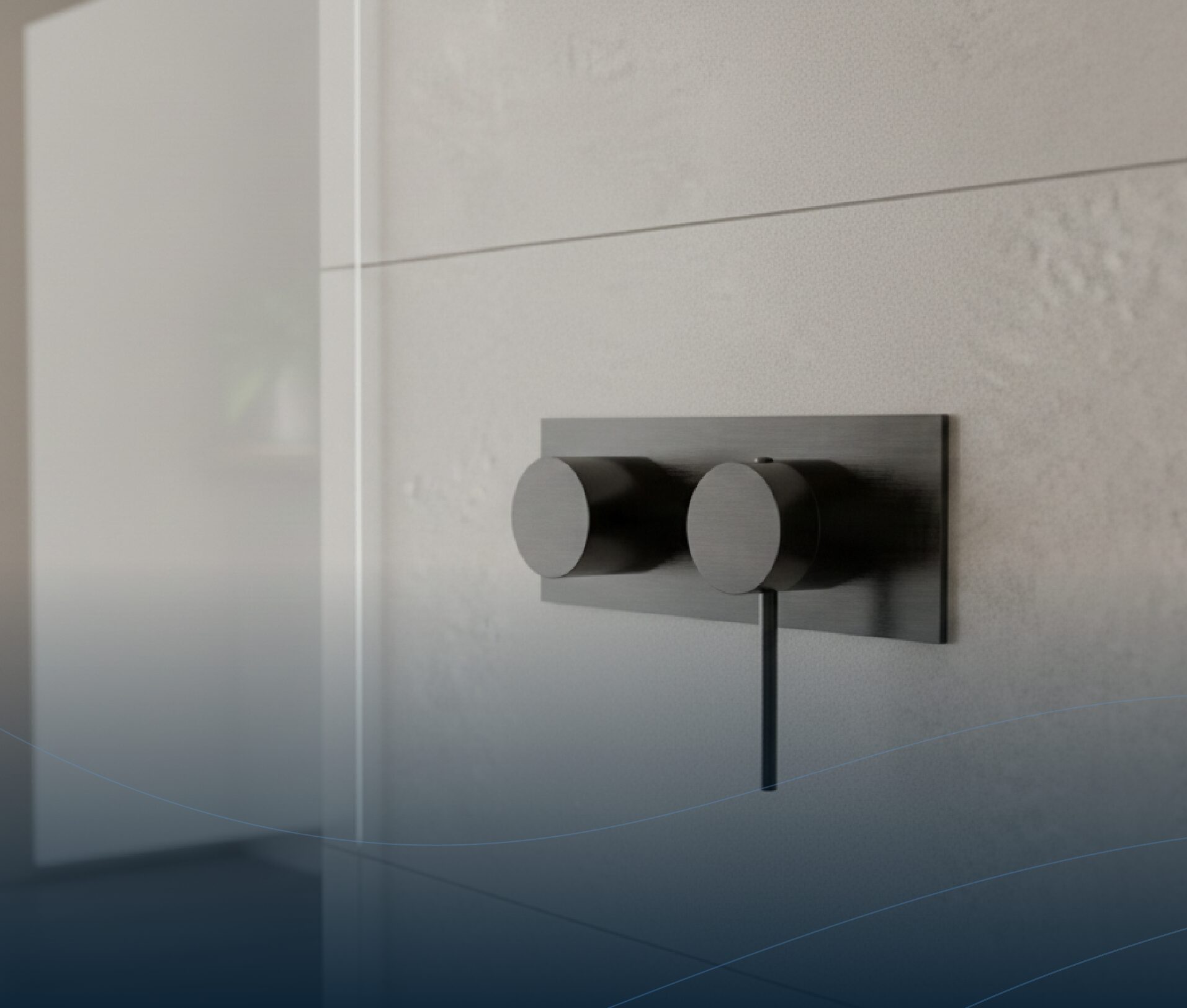 UP-Wannenmischer Edelstahl