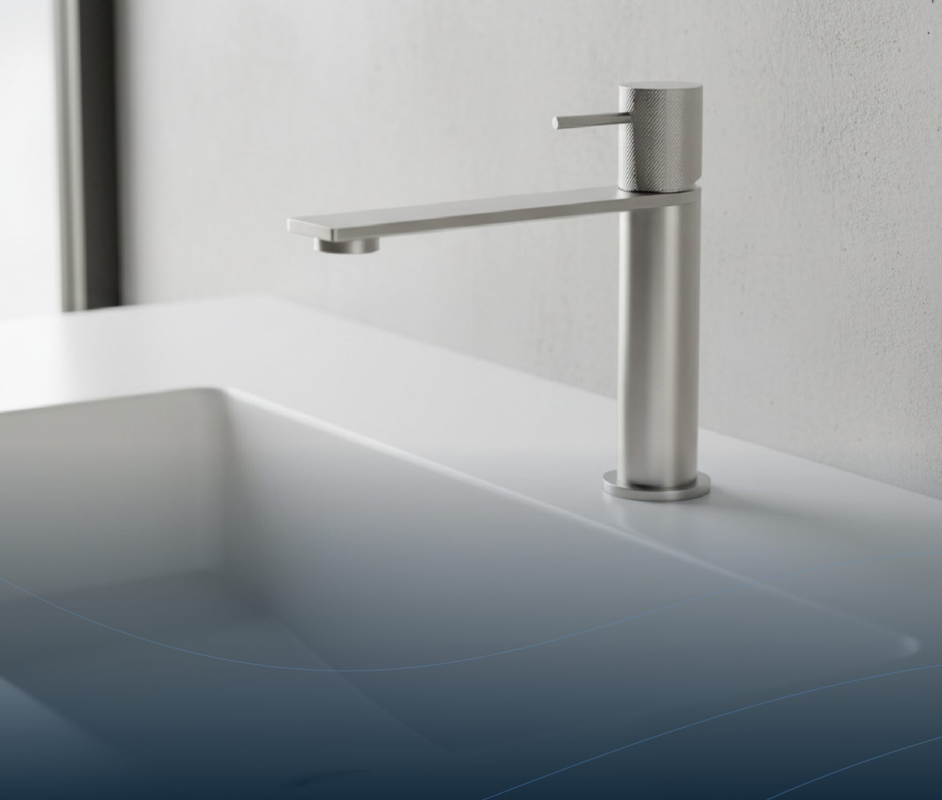 Waschtischmischer Edelstahl