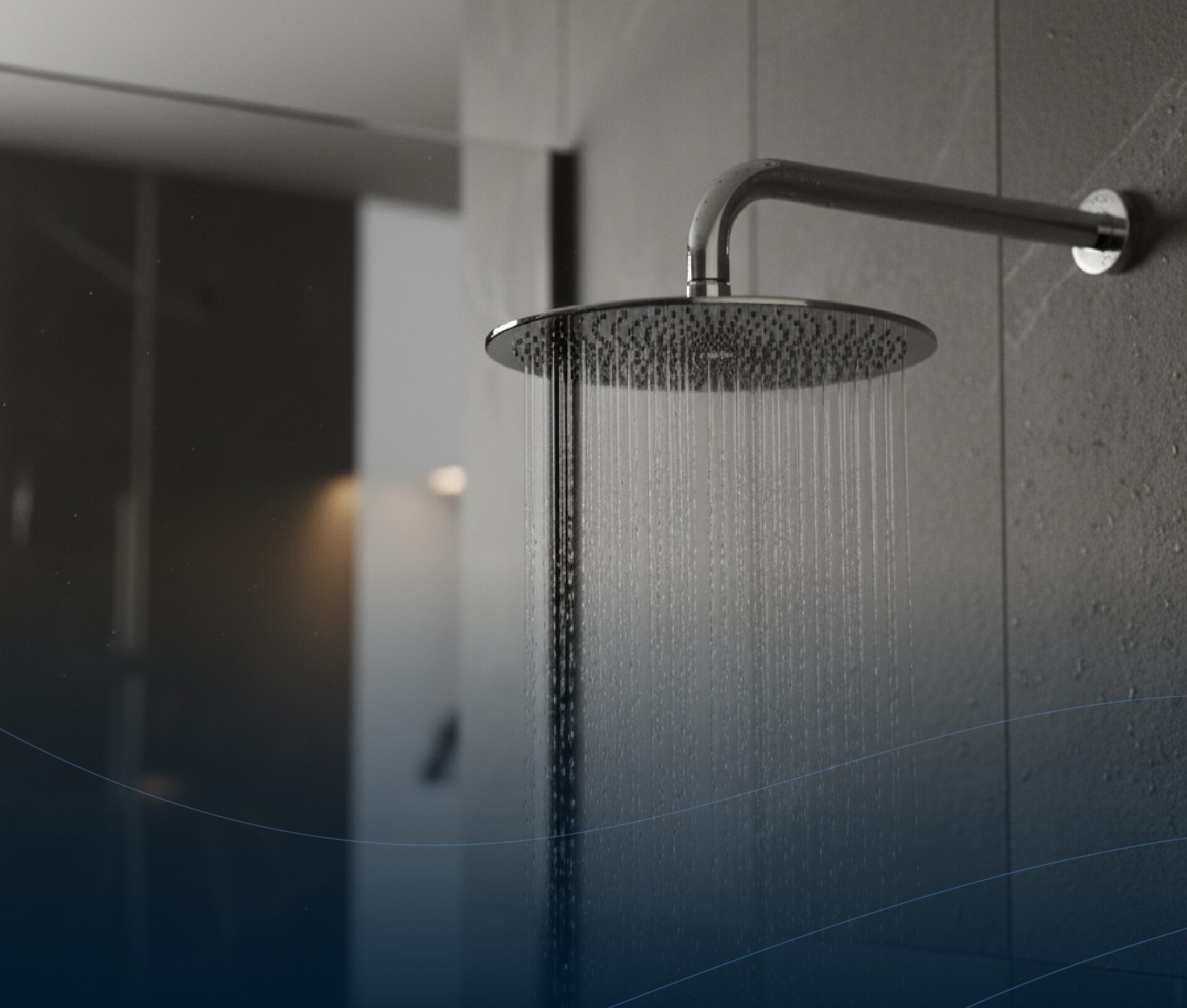 Kopfbrausen, Deckenbrausen und Haltearm