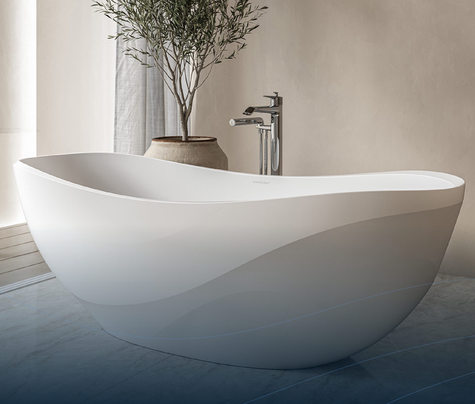 Badewannen freistehend glanz