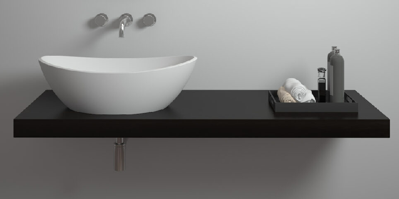 Waschbecken aus Mineralguss: Modern