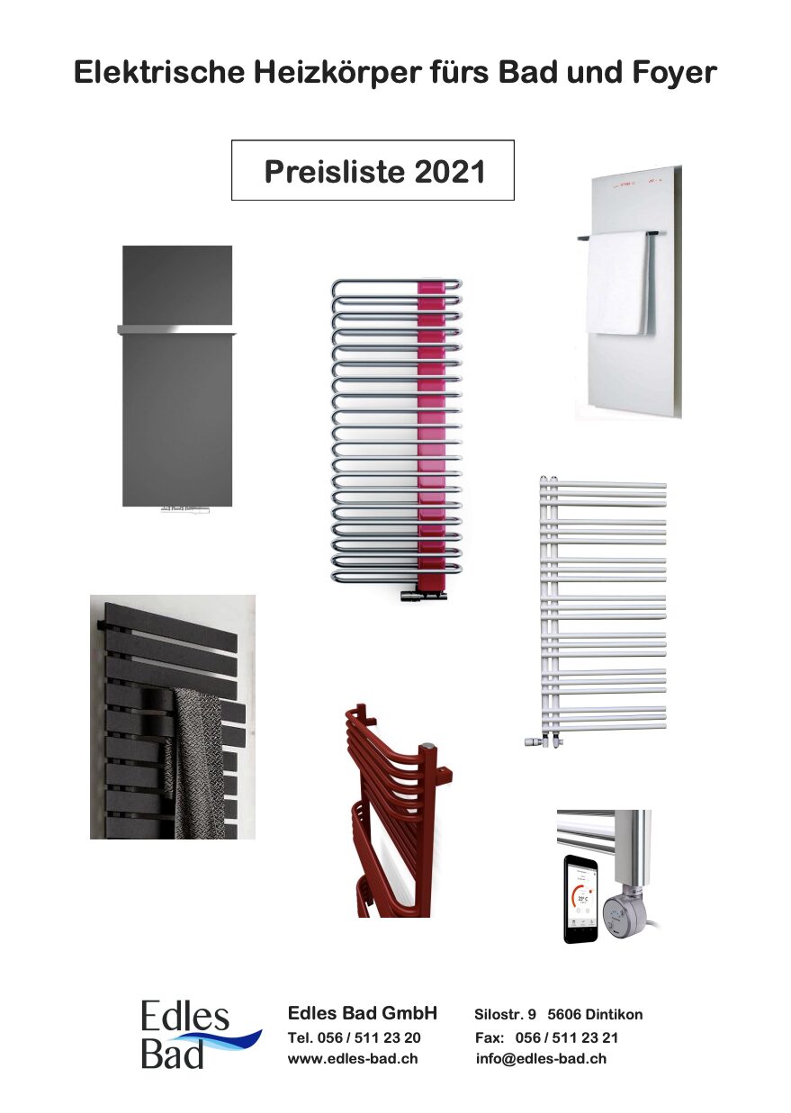 Badradiatoren-Prospekt